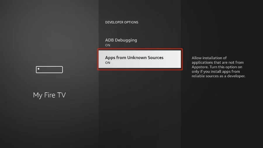 Allow Apps From Unknown Sources